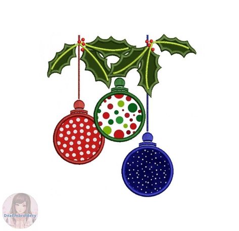 Christmas Ornaments - Applique Embroidery Design - in the hoop embroidery pattern in 3 sizes: 4x4in , 5x7in, and 6x10in. - only on Embroidery Stock Designs #ESD! Buy now! https://www.embroiderystockdesigns.com/embroidery-design/christmas-ornaments-applique-embroidery-design-in-the-hoop-embroidery-pattern-in-3-sizes-4x4in-5x7in-and-6x10in/  Huge range of #embroidery #stockdesigns on #EmbroideryStockDesigns #ESD - everything from #sports to #holiday #designs - #designs make g Christmas Applique Patterns, Christmas Applique Designs, Creeper Minecraft, Machine Embroidery Thread, Christmas Embroidery Patterns, Sewing Machine Embroidery, Christmas Applique, Embroidery Christmas, Christmas Handmade