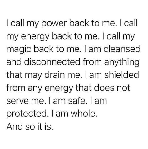 Power Back, Energy Healing Spirituality, My Energy, My Power, Manifestation Board, Self Love Affirmations, Positive Self Affirmations, Love Affirmations, Manifestation Affirmations