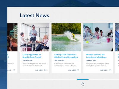 News Section UI Sam Evans, Wireframe Website, Web News, Web Ui Design, Snowdonia, Ui Design, Global Community, Creative Professional, Latest News