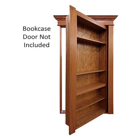 InvisiDoor Hardware Hinge Kit & Reviews | Wayfair Bookcase Door Diy, Hidden Door Bookcase, Bookshelf Door, Bookcase Door, Hidden Rooms, Safe Room, Secret Door, Hidden Door, Secret Rooms