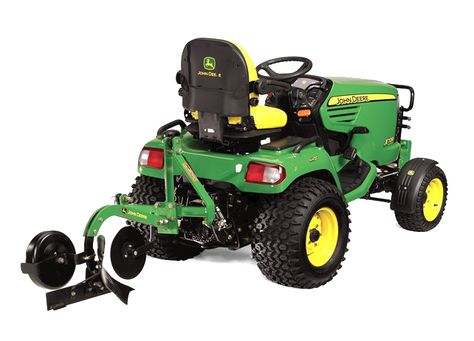 7 Spring-Ready John Deere Lawn Tractor Attachments  http://blog.machinefinder.com/13119/7-spring-ready-john-deere-lawn-tractor-attachments Lawn Tractor Attachments, John Deere Attachments, John Deere 318, John Deere Riding Mowers, John Deere Garden Tractors, Tractor Plow, Garden Tractor Attachments, Tractor Idea, Tractor Accessories