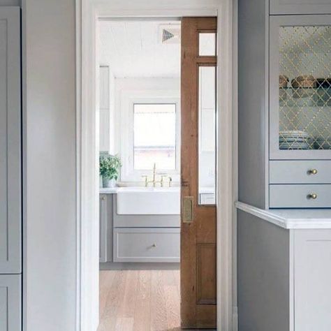 Top 50 Best Pocket Door Ideas - Architectural Interior Designs Cute Pocket Doors, Antique Pocket Door, Antique Pocket Doors, Pocket Door Bathroom, Mcgee Home Kitchen, Pocket Door Ideas, Neptune Home, Friday Inspiration, House Pantry