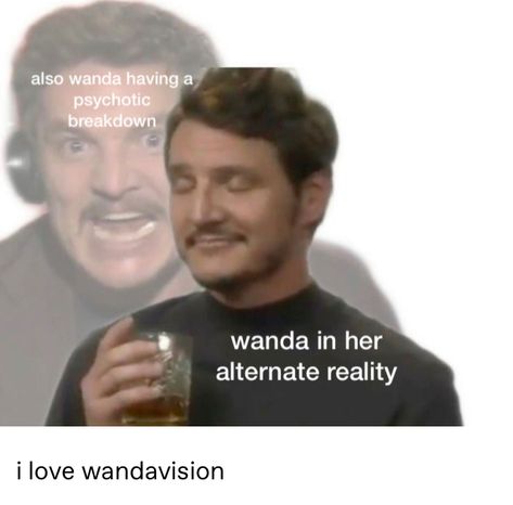 Wandavision Memes, Wanda Vision, Tumblr Post, Funny Marvel Memes, Dc Memes, Wanda And Vision, Avengers Memes, Marvel Actors, Marvel Stuff