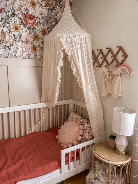 Target Toddler Girl Bedroom, Boho Toddler Bed, Farmhouse Toddler Girl Room, Western Toddler Girl Room, Marceline Room, Target Quilt, Girl Bedroom Designs Pink, Boho Toddler Girl Room