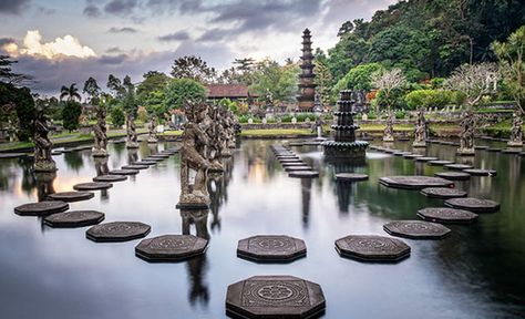 Tirta Gangga, Bali Tirta Gangga, Bali Lombok, Natural Pond, Most Luxurious Hotels, World Water, Fish Ponds, Dream Holiday, Water Tower, Paradise Island