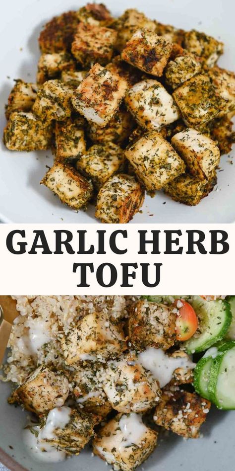 Carnival Diet, Herbed Tofu, Italian Tofu, Mediterranean Tofu, Tofu Parmesan, Pesto Tofu, Tofu Marinade Recipes, Tofu Seasoning, Garlic Tofu