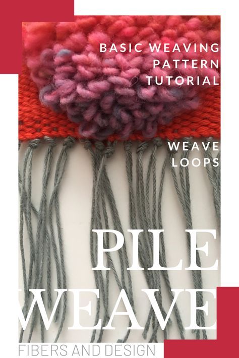 Weaving Flowers Tutorial, Pile Weaving, Tapestry Techniques, Weaving Flowers, Beginner Weaving, Flower Weaving, Basic Weaving, Frame Weaving, Weaving Instructions