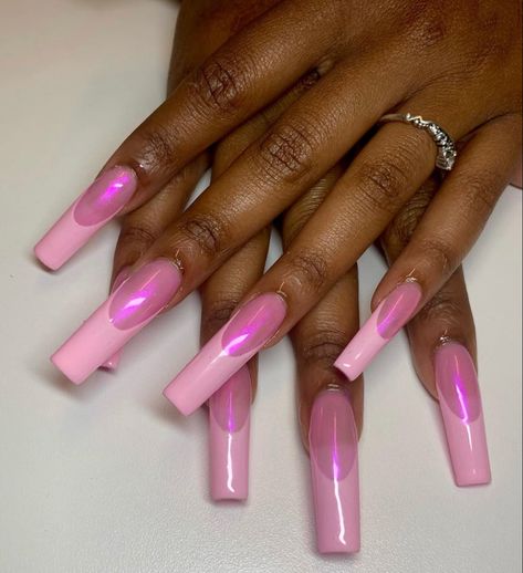 Butterfly Stomach, Pink Jelly Nails, Insta Nails, Womens Essentials, Neon Acrylic Nails, Long Acrylic Nail Designs, Eye Nails, French Acrylic Nails, Exotic Nails