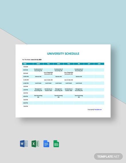 University Schedule, Budget Template Free, Google Spreadsheet, Docs Templates, Schedule Templates, School Schedule, Art Fonts, Document Templates, Schedule Template