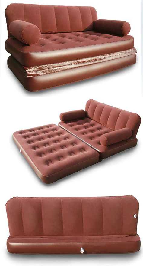 Inflatable sofa bed, a sofa can sit and lie. Inflatable Sofas, Homeless Shelter Ideas, Inflatable Sofa Bed, Shelter Ideas, Car Mattress, Practical Furniture, Inflatable Furniture, Inflatable Chair, Inflatable Sofa