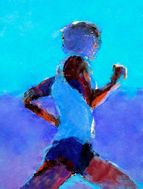 Running Artwork, Running Tattoos, Runner Tattoo, Running Drawing, Running Art, Abstract Figure Art, Sports Painting, Watercolor Art Diy, Oil Landscape