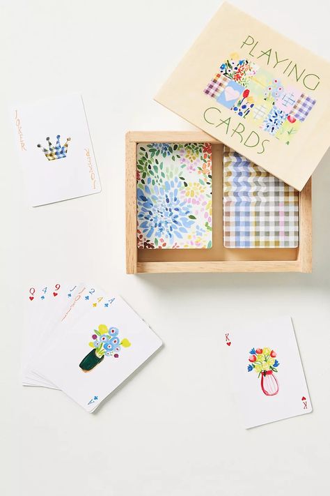 Checkers Game, Statement Decor, Playing Cards Design, Corn Hole Game, Activities For Adults, Cute Games, Bhldn Weddings, Wood Case, Great Housewarming Gifts