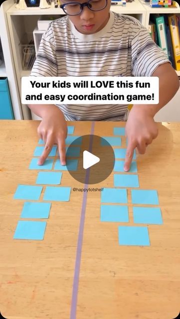 Fynn Sor | Happy Tot Shelf on Instagram: "🎉 Challenge your kids to a game of Finger Hopscotch! Set up is a breeze with just a few sticky notes. 📝 This game not only tests their left and right hand coordination but also offers endless fun with its high replayability—simply rearrange the sticky notes for a brand new challenge in seconds!

👉 Recommended for ages 3 and up.
❤️ Loved this activity? Discover more engaging hands-on learning activities at @happytotshelf. Follow us and make learning at home a joyful adventure!

#LearningIsFun #HandsOnLearning #PreschoolActivities #ToddlerActivities #HomeLearning #MotorSkills #BrainGames #handeyecoordination" Right Left Game, Finger Games, Learning At Home, Instagram Challenge, New Challenge, Brain Games, Hands On Learning, Home Learning, Christmas Games