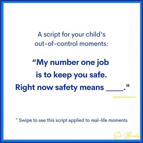 Dr. Becky Kennedy on Instagram: “First and foremost our job is to keep our kids safe. Then other stuff can come after - building confidence, helping kids tolerate…” Dr Becky, Difficult Children, Parental Guidance, Parent Coaching, Parenting Inspiration, Conscious Parenting, Kids Behavior, Parenting Styles, Parent Resources