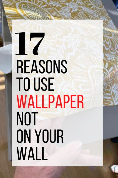 Cheap Wall Covering, High End Decor, Bathroom Wall Coverings, Room Decor On A Budget, Kitchen And Laundry Room, Fabric Covered Walls, Wallpaper Crafts, Laundry Room Wallpaper, Laundry Room Wall Decor