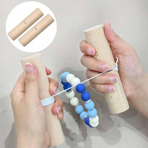 PRICES MAY VARY. 【BETTER AND EFFORTLESS KNOTTING】Blisters on your fingers? Worried about permanent gouges worn into your hands from tying knots for your beaded teething rings? With our wood knot gripper for silicone beads, you can do it easier and better. 【PREMIUM WOOD MATERIAL】Our knot grippers for silicone beads are made from high-quality wood, very sturdy for long time use, and the smooth surface will not hurt your hands. 【MEET VERSATILE CRAFTING DEMAND】Specifically designed to help crafters Tying Knots, Teething Ring, Wood Material, Bead Stringing, Silicone Beads, Amazon Art, Tie Knots, Sewing Stores, Wristlets