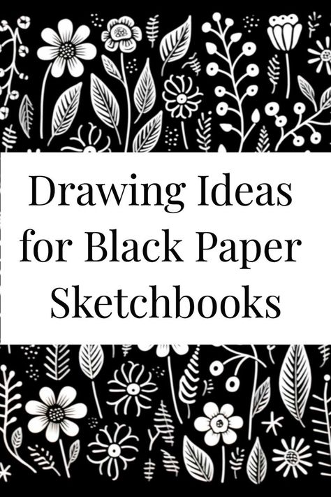 Drawing Ideas On Black Paper, Black Paper Sketchbook, Black Paper Drawing Ideas, Paper Drawing Ideas, Gel Pen Drawings, Black Sketchbook, Best Sketchbook, Gel Pen Art, Black Paper Drawing