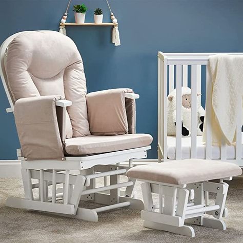 https://amzn.to/405OOW1 #chair #livingroomdesign #livingroomfurniture #livingroomhacks #babyroomideas #babyroomfurniture #babyroommodern #babyroomwhite Reclining Glider, Nursery Glider Chair, Gliding Chair, Bedside Crib, Nursery Glider, Cot Mattress, Nursing Chair, Nursery Style, Nursery Chair