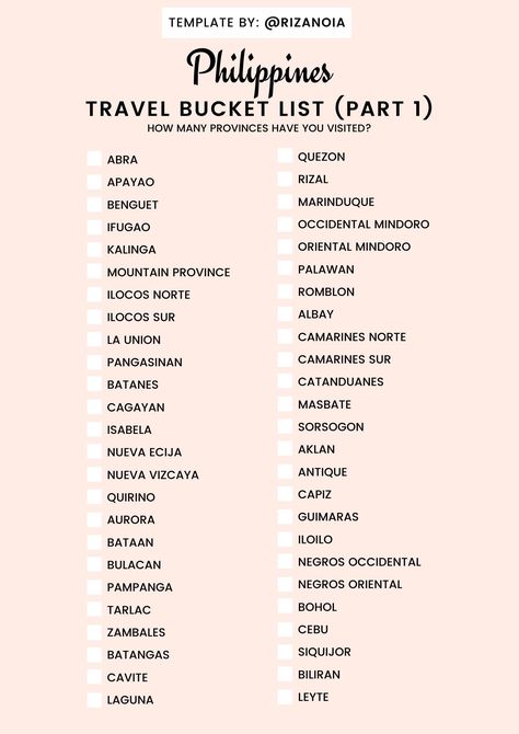 Philippines Checklist, Maldives Bucket List, Travel Bucket List Bullet Journal, Country Bucket List, Bucket List India, Philippines Bucket List, Bucket List Bullet Journal, Harry Potter Travel Bucket List, List Drawing