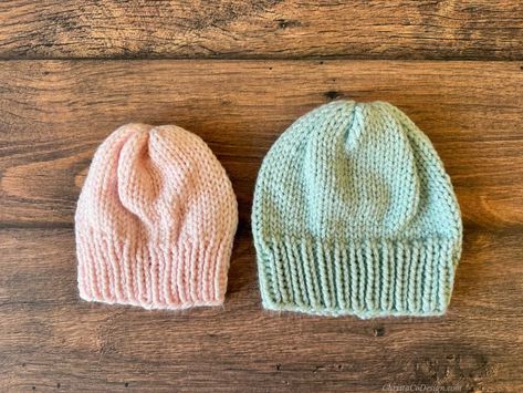 Newborn knit hat