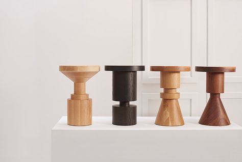 Wooden Original Chess Stools | Anna Karlin Nigerian Homes, Wooden Chess Pieces, Wood Chess, Metal Stool, Wood Stool, Wooden Chess, Wooden Stools, Chess Pieces, Wood Turning