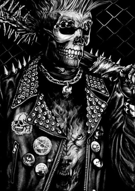 Cool Skeleton, Grim Reaper Art, Arte Punk, Punk Art, Funny Skeleton, Skull Artwork, A Skeleton, Skull Wallpaper, Skull And Bones