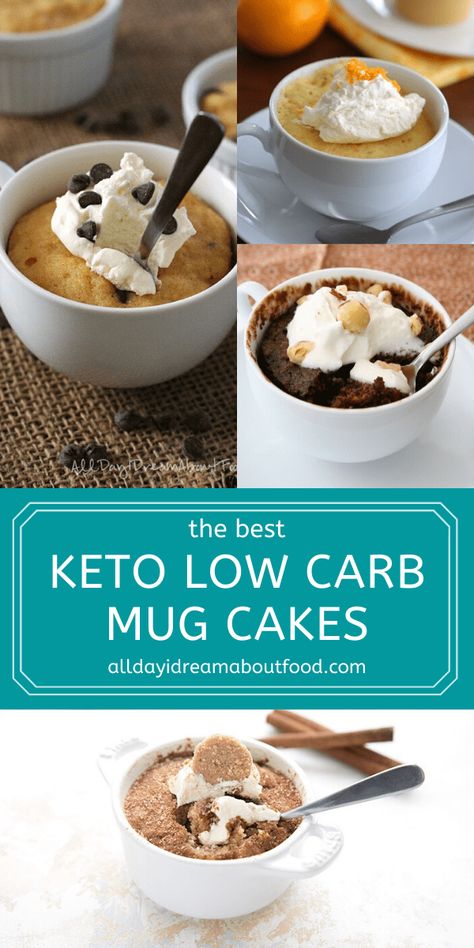 Mug Cakes Recipes, Cinnamon Mug Cake, Low Carb Mug Cakes, Mug Cake Recipes, Keto Mug, Ketogenic Desserts, Low Carb Low Fat Recipes, Mug Cakes, Keto Mug Cake