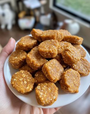 Pumpkin Oatmeal Dog Treats packed with nutrients and fiber for healthy digestion. Make your pup’s day with these easy, homemade treats! Pumpkin Oatmeal Dog Treats, Pumpkin Dog Treats Easy, Oatmeal Dog Treats, Easy Homemade Treats, Dog Treats Recipe, Dog Pumpkin, Easy Dog Treats, Pumpkin Dog Treats, Pumpkin Treat