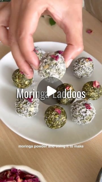 Chef Aashti - vegan recipes 🌱 on Instagram: "Homemade Moringa Powder & Moringa Laddoos  Today I’m sharing a 5-ingredient Moringa Ginger Laddoo using my homemade moringa powder. Save this recipe & follow @chefaashti for more healthy vegan recipes! The Moringa powder is made from fresh moringa leaves and takes a few days to completely dry out. You can also use store-bought moringa powder. These laddoos are honestly super healthy, nut-free, sugar-free and are soo delicious too. You can use them as a pre-workout snack and they’re easy to carry if you’re travelling and need an energy boost.  To make the Moringa powder:   * Clean the Moringa leaves and remove any dirt. Remove any large stems.  * Dry the Leaves: Spread the leaves on a tray and let them air-dry in a well-ventilated area away from Moringa Recipes Cooking, Moringa Powder Recipes, Moringa Recipes Powder, Moringa Powder Recipes Smoothie, How To Use Moringa Powder, Laddoo Recipe, Moringa Recipes, Moringa Seeds, Moringa Leaf Powder