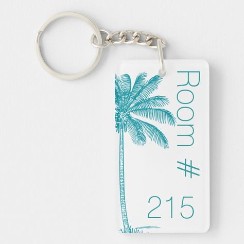 Tropical Palm Hotel Room Key Keychain, Adult Unisex, Size: Large, Sky Blue Hotel Room Key Card Design, Hotel Room Keychain, Hotel Keychain Ideas, Hotel Room Key, Hotel Keychain, Beach Keychain, Atelier Design, Hotel Operations, Hotel Card