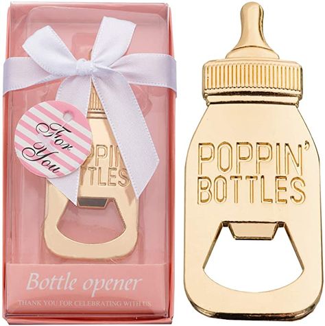 Poppin Bottles Baby, Baby Shower Giveaways, Baby Shower Return Gifts, Baby Shower Favours For Guests, Baby Shower Party Gifts, Baby Shower Gifts For Guests, Gender Reveal Party Favors, Bottle Opener Favors, Baby Shower Souvenirs