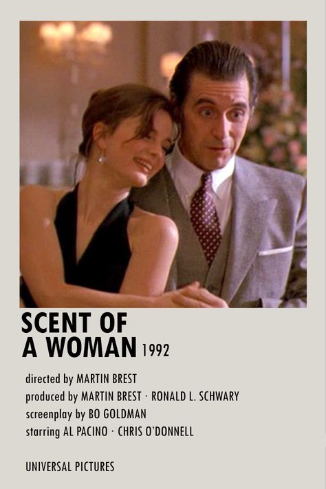 The Scent Of A Woman Poster, Scent Of A Woman Movie Poster, Scent Of A Woman Poster, Scent Of A Woman Movie, Good Old Movies, Scent Of A Woman, Romcom Movies, Movies To Watch Teenagers, Movie Hacks