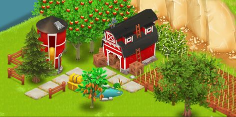 Hay Day Crop Layout, Hayday Silo Design, Hayday Barn And Silo Design, Hay Day Barn And Silo Design, Hayday Aestethic, Hayday Crop Layout, Hay Day Crop Design, Hayday Layout, Barn Layout