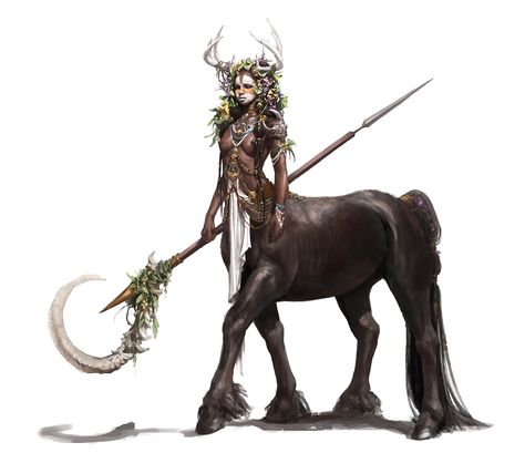 Female Centaur Druid - Pathfinder PFRPG DND D&D 3.5 5th ed d20 fantasy Pinup Cartoon, Ravnica City, Female Centaur, Creature Fantasy, Diy Cosplay, Fantasy Beasts, Fantasy Races, Art Things, Creature Feature