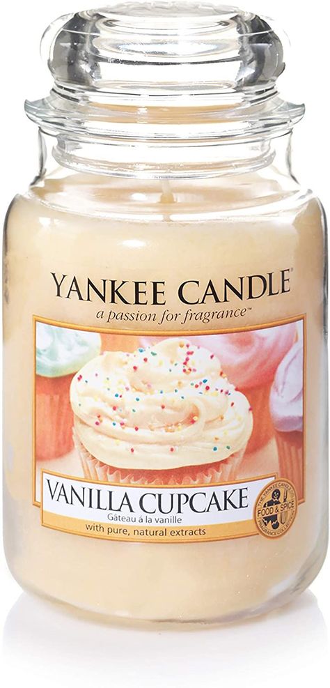 Yankee Candle Vanilla, Yankee Candle Scents, Candle Vanilla, Snowflake Cookies, Vanilla Icing, Glass Jars With Lids, Large Jar, Large Candles, Vanilla Cupcakes