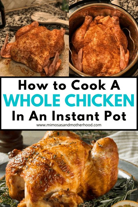 Chicken In An Instant Pot, Instant Pot Whole Chicken, Whole Roast Chicken Recipe, Chicken In The Instant Pot, Cook A Whole Chicken, Green Salt, Cooking Whole Chicken, Whole Chicken Recipes, Best Instant Pot Recipe