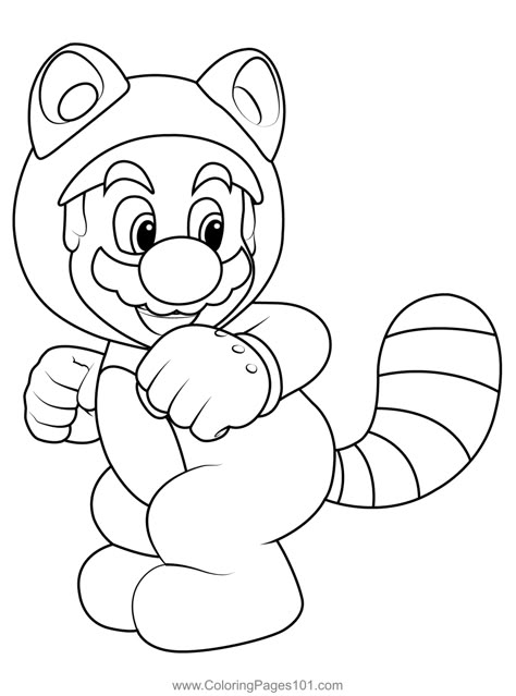 Tanooki Mario Mario Kart Coloring Page Mario Doodles, Mario Villains, Mario Kart Coloring Pages, How To Draw Mario, Mario Crafts, Mario Coloring, Beautiful Coloring Pages, Mario Tattoo, Mario Mario