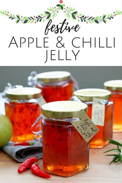 Chuckney Recipes, Chilli Jelly Recipe, Apple Preserves, Preserving Recipes, Jam Recipes Homemade, Apple Jelly, Chilli Jam, Jelly Recipe, Cold Cuts