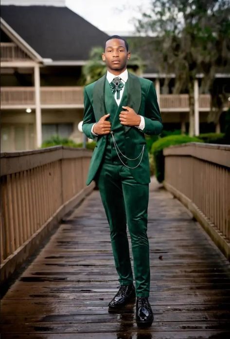 Men’s Prom Outfit Green, Men Graduation Outfit, Graduation Outfit, Wedding Ceremony, Couture, Collage, Pins