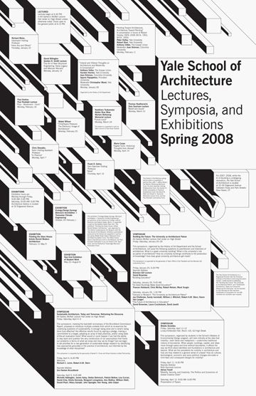 Yale School of Architecture poster series - Yve Ludwig Graphic Design Yale Architecture, Typography Texture, Lecture Poster, Michael Bierut, 타이포그래피 포스터 디자인, School Of Architecture, Design Presentation, Plakat Design, Architecture Poster