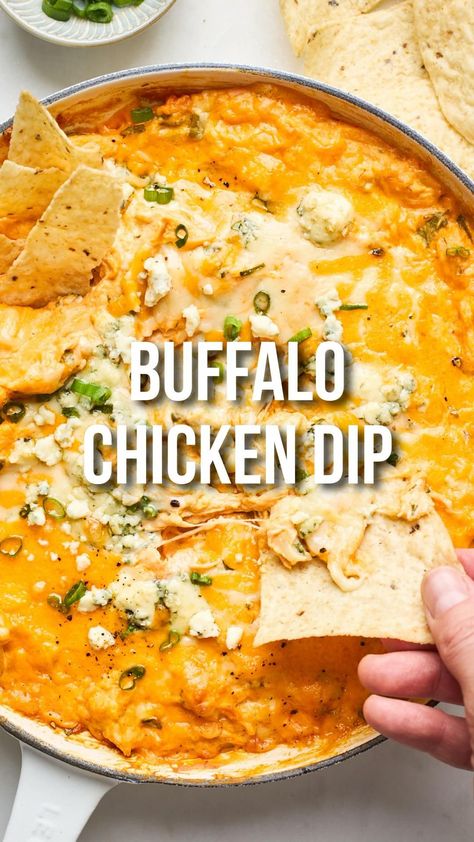 Buffalo Chicken Dip is the ultimate crowd-pleaser, whether you're hosting a party or just craving a quick snack. This easy recipe packs all the bold, spicy flavors you love in a simple, no-fuss dish. Click the link to find the full recipe and make your next gathering unforgettable with this savory dip. Don’t forget to save this pin so you can whip up this delicious appetizer anytime and share it with friends who love easy and flavorful recipes. Easy Buffalo Chicken Dip, Buffalo Dip, Buffalo Chicken Dip Easy, Party Food Bar, Easy Buffalo Chicken, Chicken Dip Recipe, Caramelized Onion Dip, Buffalo Chicken Dip Recipe, The Modern Proper