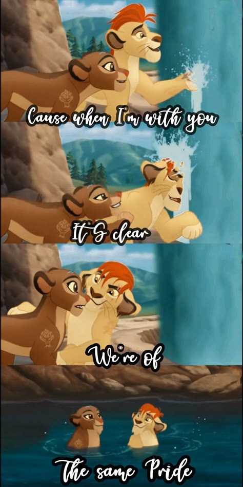 The Lion Guard Kion And Rani, Kion X Rani Fan Art, Kion X Rani, Spyro And Cynder, Lion Kingdom, King Pictures, Lion King Drawings, The Lion King 1994, Lion King Pictures