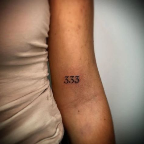 333 Tattoo Meaning With 100+ Images To Inspire Your Growth Tattoo Meaning Change And Growth, Tattoo Placement Spiritual Meaning, Flower Tattoo Meaning Growth, Tattoos That Signify Growth, Spiritual Meaning Of Tattoo Placement, 333 Tattoo, Growth Tattoo, Boho Tattoos, Tattoo Meaning