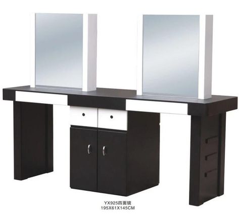 Double Hair Salon Mirror Styling Stations Hairdressing Furniture Design-Beauty SPA Equipment Hair Salon Furniture Manufacturers, Suppliers | Made-in-China Hair Salon Mirror, Mirror Styling, Hairdressing Equipment, Salon Mirror, Salon Designs, Hair Salon Furniture, Manicure Tables, Mirror Furniture, Wet Style