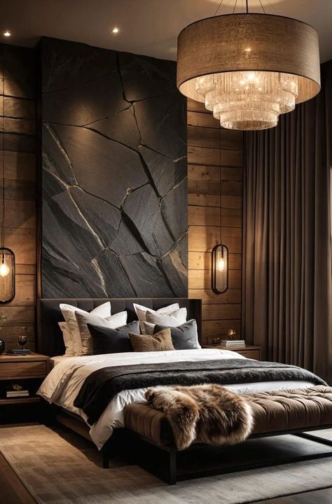 Earthy Modern Bedroom, Dark Modern Bedroom, Bedroom Glam, Earthy Modern, Fresh Bedroom, Cozy Fall Bedroom, Fall Bedroom Decor, Earthy Bedroom, Mt Shasta