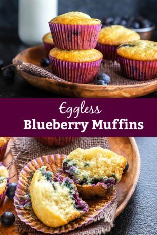 Egg Free Blueberry Muffins, Eggless Blueberry Muffins, Cassata Cake, Eggless Muffins, Sweet Egg, Air Fryer Cooking, Eggless Cakes, Fruit Muffins, Doughnut Muffins