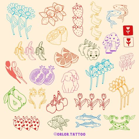 things in twos and threes 🐇 🌷 🍄 new flash available for handpoke! :) message to book or use my booking form. available in black ink or colour. swipe for colour options @harmlesstattoo Braintree, Essex #handpoke #londonhandpoke #essextattoo #flashsheet #stickandpoke #flowertattoo #smalltattoo #finelinetattoo Colour Tattoos, Second Tattoo, Flash Sheets, Forearm Tattoo Women, Female Tattoo Artists, Liverpool Street, Hand Poke, Stick And Poke, Subtle Tattoos