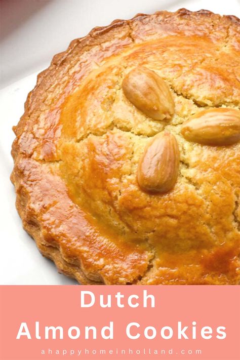 Traditional Dutch Recipes, Dutch Desserts, Almond Paste Cookies, Dutch Cookies, Almond Pastry, Almond Meal Cookies, International Desserts, Scandinavian Food, Almond Paste