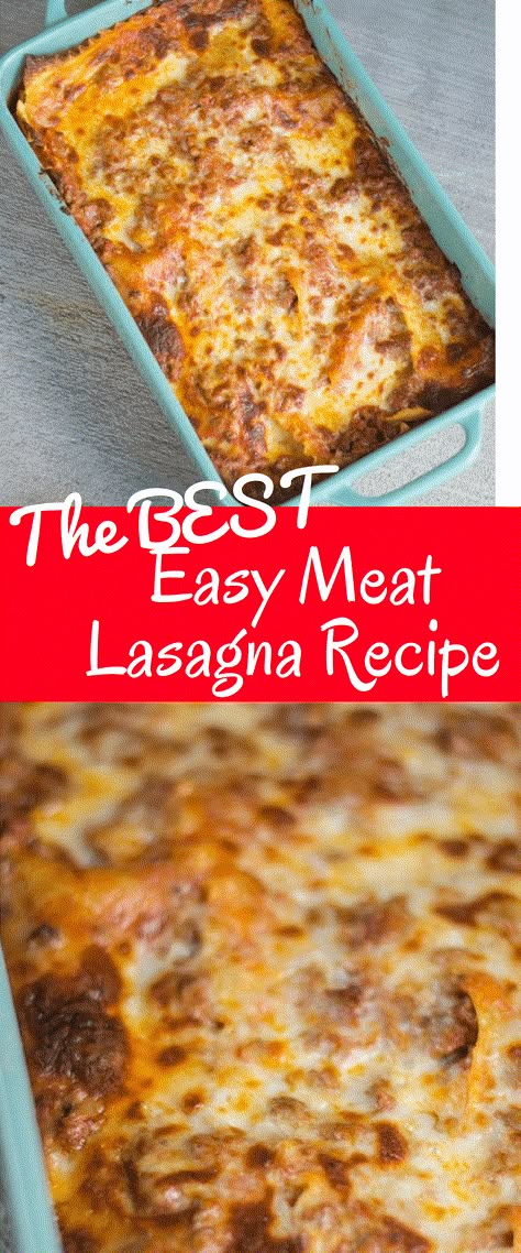 Easy Meat Lasagna Recipe, Best Easy Lasagna Recipe, Lasagna Without Ricotta Cheese, Cottage Cheese Lasagna Recipe, Easy Meat Lasagna, Meat Lasagna Recipe, Easy Lasagna Recipe With Ricotta, Lasagna Recipe Easy, Lasagna Recipe Without Ricotta