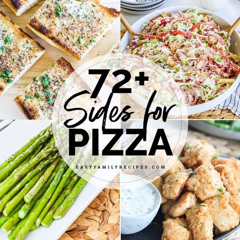 72+ Sides for Pizza (for Pizza Night, Pizza Party, or any occasion!) Sides For Pizza Party, Sides For Pizza, Birthday Lunch Ideas, What To Serve With Pizza, Pizza Side Dishes, Slow Cooker Tomato Soup, Pizza Sides, Pesto Tortellini, Pizza Salad